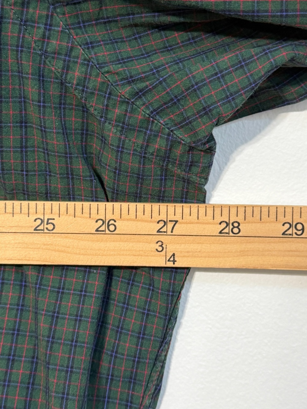 Ralph Lauren Plaid Oversized Button Down Shirt Size Large XL Women’s Green Blue - Picture 7 of 8